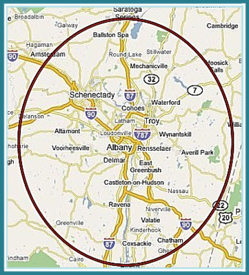 Service Map of HouseAbout Home Inspections, Home Inspector Coxsackie, Chatham, Averill Park, Waterford, Mechanicville, Ballston Spa, Amsterdam, Altamont, Voorheesville, Ravena
