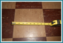 9x9 floor tiles found in Delmar home inspection