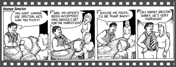 Inspector cartoon, Scodack Home Inspections